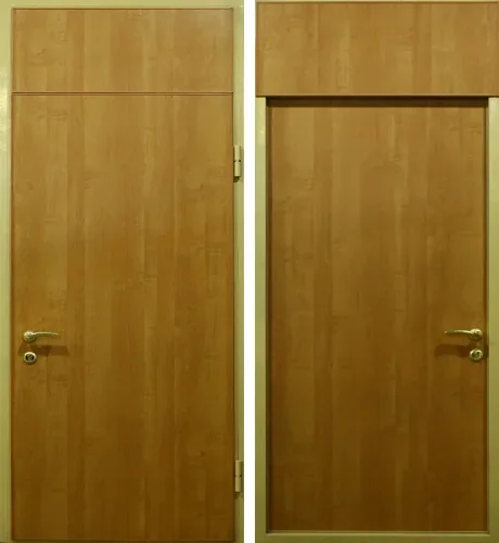 Дверь с фрамугой ламинат с двух сторон №22