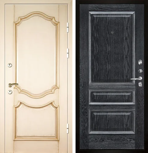 Дверь входная металлическая дуб №5