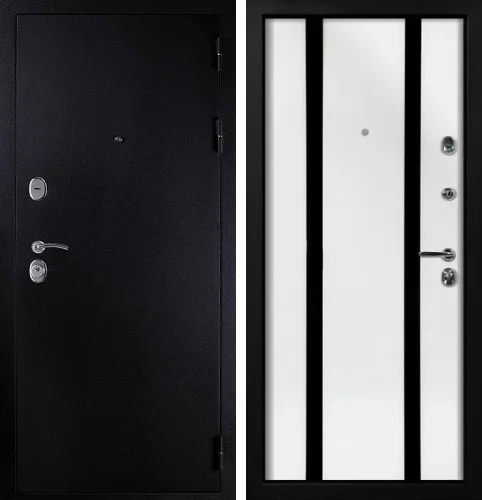 Входная дверь белая внутри №12