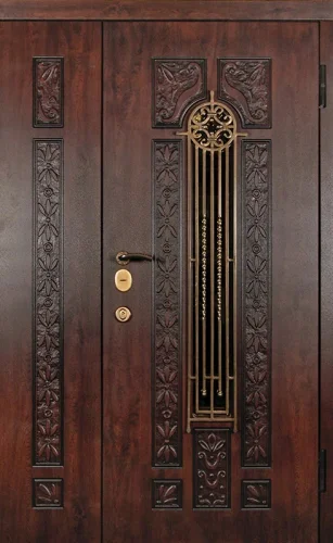 Входная дверь широкая в частный дом №52