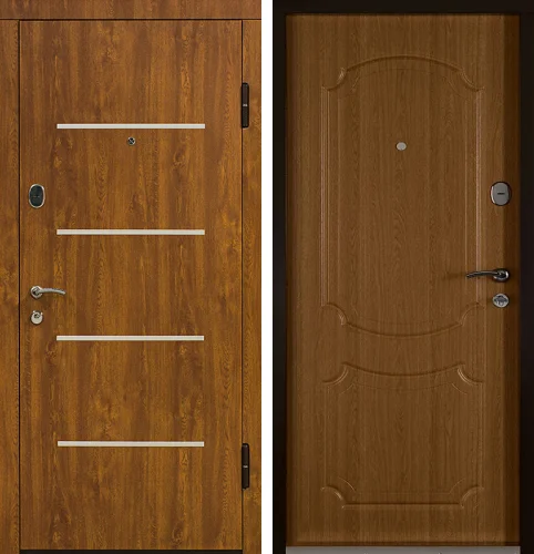 Входная дверь в дом из бруса №21