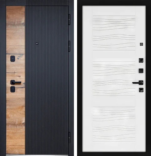 Дверь входная уличная утепленная №70 размером 860x2050 мм