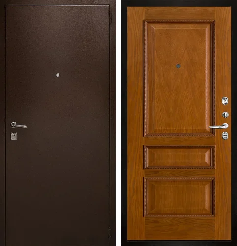 Дверь с порошковым напылением в коттедж  №7
