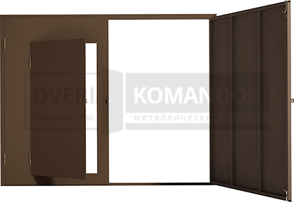 Гаражные ворота с калиткой