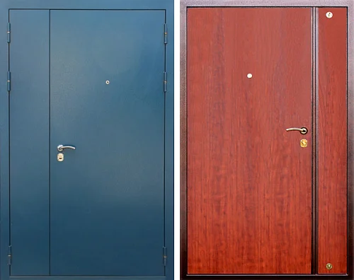 Полуторная входная дверь в подъезд №4