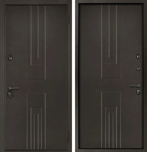 Серая входная дверь №24