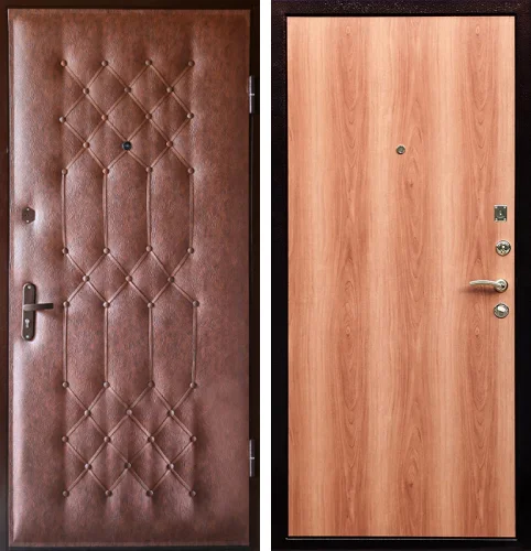 Дверь входная металлическая с временной панелью №11
