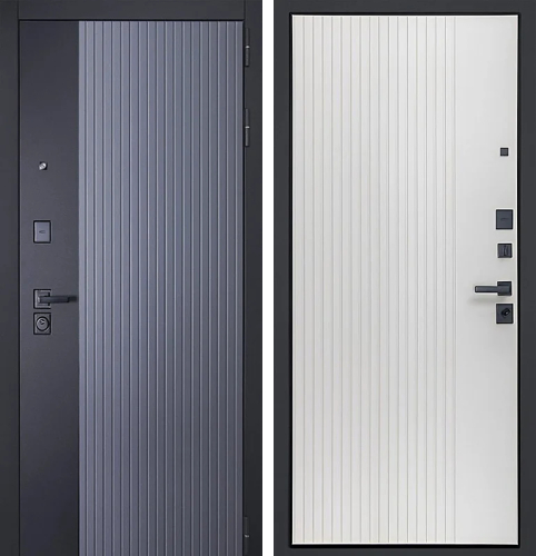 Дверь металлическая входная уличная с терморазрывом утепленная №130