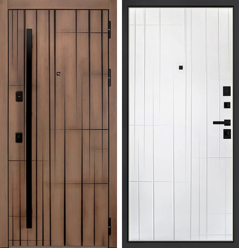 Наружная дверь для дома из кирпича №12