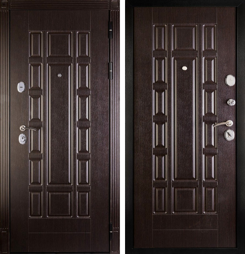 Дверь входная звукоизоляционная металлическая для каркасного дома №74