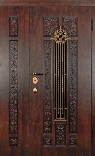 Входная дверь широкая в частный дом №52