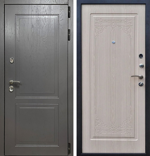Дверь входная серая уличная №93