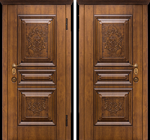 Входная дверь из массива дерева №12