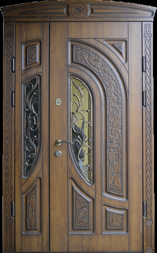 Утепленная дверь из массива для церкви №13