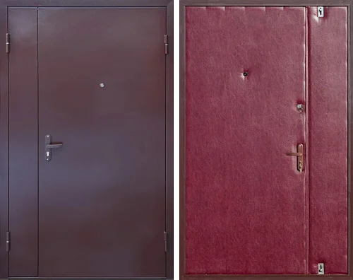 Полуторная дверь металлическая 1200х2100 №2