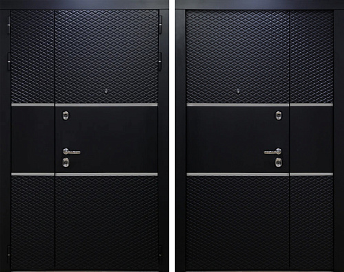 Дверь входная полуторная металлическая №31