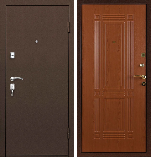 Входная металлическая дверь в офис №34 размером 860x2050 мм