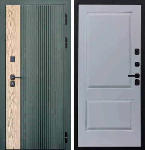 Теплая дверь для загородного дома №126