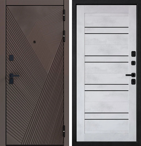 Дверь с терморазрывом с МДФ №115