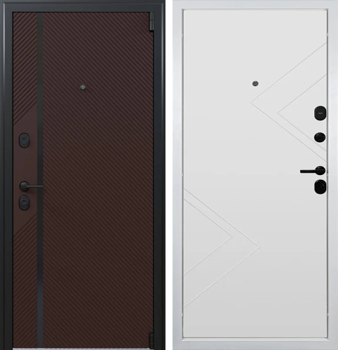 Теплая входная дверь с терморазрывом №92