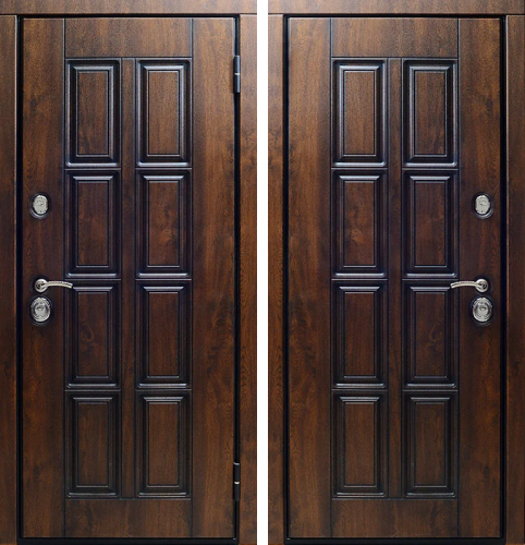 Входная деревянная дверь в квартиру №13