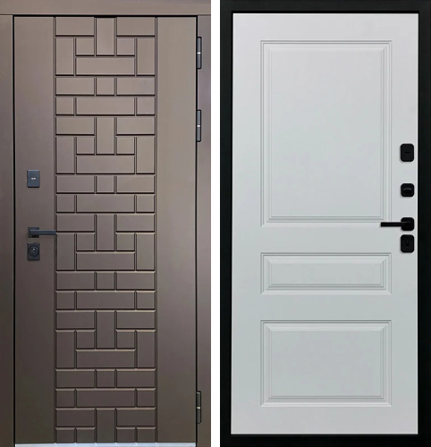 Металлическая дверь с терморазрывом для частного дома №89