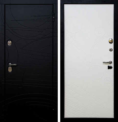 Белая входная дверь в квартиру №61