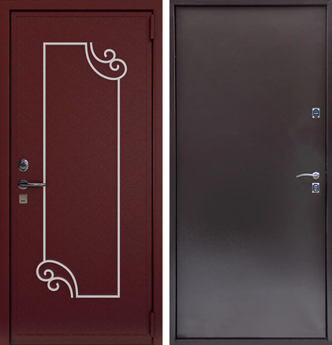 Дверь металлическая наружная на дачу №12