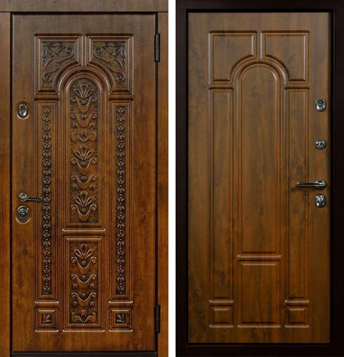 Входная дверь в коттедж с терморазрывом №34