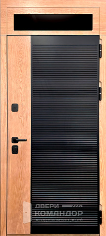 Входная дверь с терморазрывом и фрамугой №67 - наружная сторона