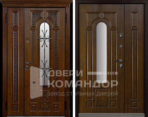 Дверь металлическая двухстворчатая №19