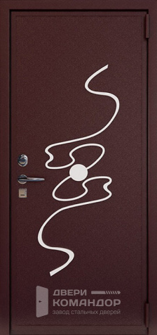 Входная дверь с обивкой из кожи №2 - наружная сторона