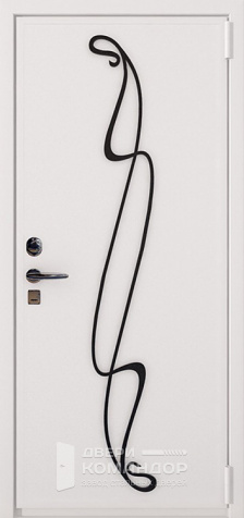 Дверь кованная уличная №14 - наружная сторона