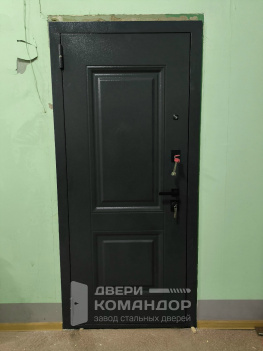 Входная дверь Интер ясень белый снег зеркало АСД, с расширением проёма