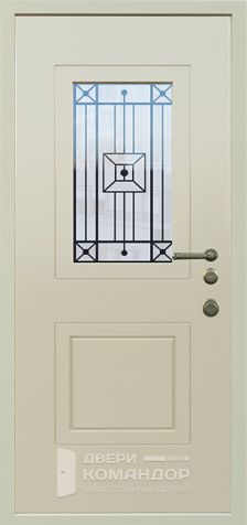 Уличная дверь со стеклом №17 - внутренняя сторона