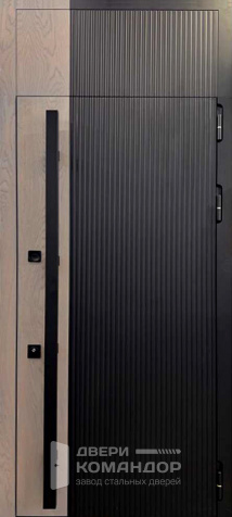 Дверь с фрамугой входная металлическая №14 - наружная сторона