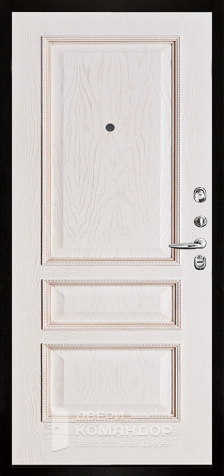 Белая входная дверь №17 - внутренняя сторона