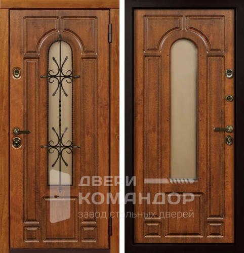 Дверь с терморазрывом со стеклом №5