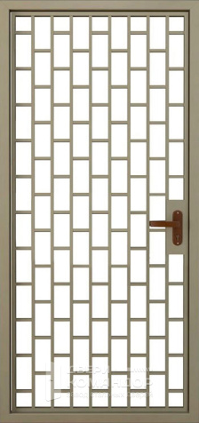 Решетчатая дверь металлическая на лестничную площадку №4 - внутренняя сторона