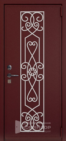 Дверь входная обшитая кожзамом №3 - наружная сторона