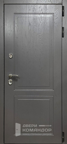 Дверь входная серая уличная №93 размером 860x2050 мм - наружная сторона