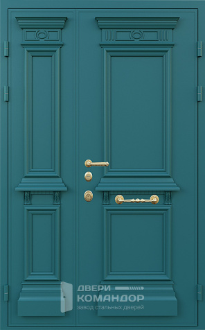 Дверь металлическая двустворчатая №23 - наружная сторона