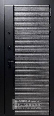 Уличная входная дверь с зеркалом панорама№21 - наружная сторона