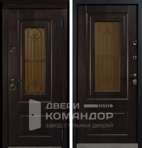 Входная дверь со стеклопакетом №4