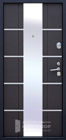 Дверь входная металлическая с зеркалом №34 - внутренняя сторона