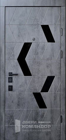 Теплая дверь в частный дом №77 размером 860x2050 мм - наружная сторона