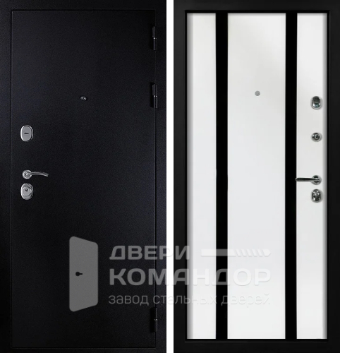 Входная дверь белая внутри №12