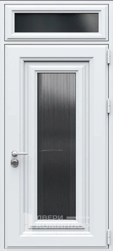 Высокая входная дверь с металлобагетом №38