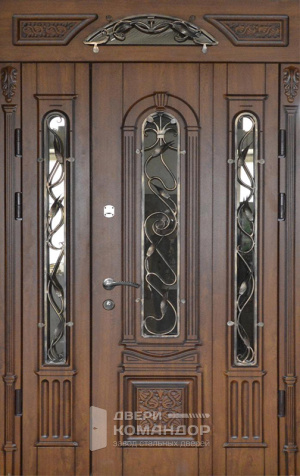Парадная входная дверь для загородного дома №9 - наружная сторона