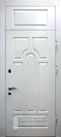 Входная дверь с вентиляцией и верхней фрамугой №11 - наружная сторона